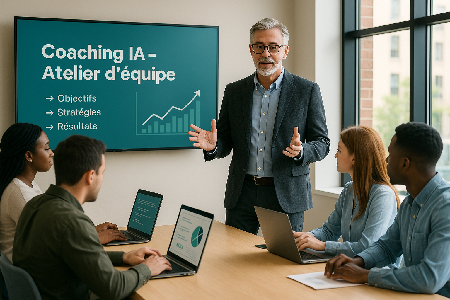 Ateliers collectifs et Cafés IA en équipe
